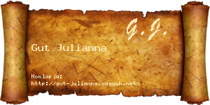 Gut Julianna névjegykártya